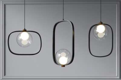 现代吊灯3D模型下载